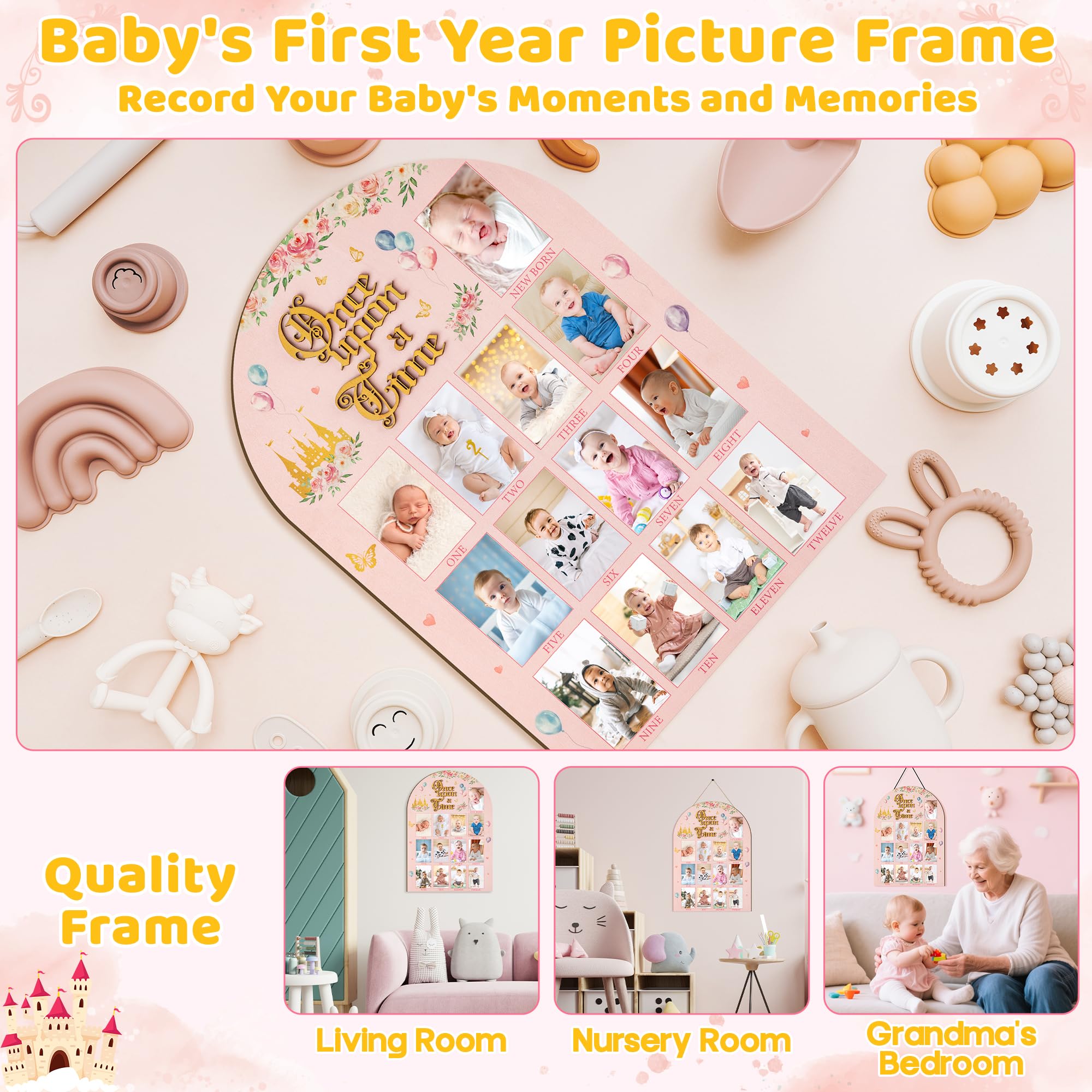 R HORSE 3D princess pattern design adds charm to baby photos