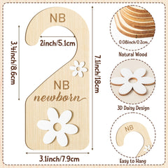 R HORSE closet divider closeup shows smooth wood and craftsmanship for baby clothes.