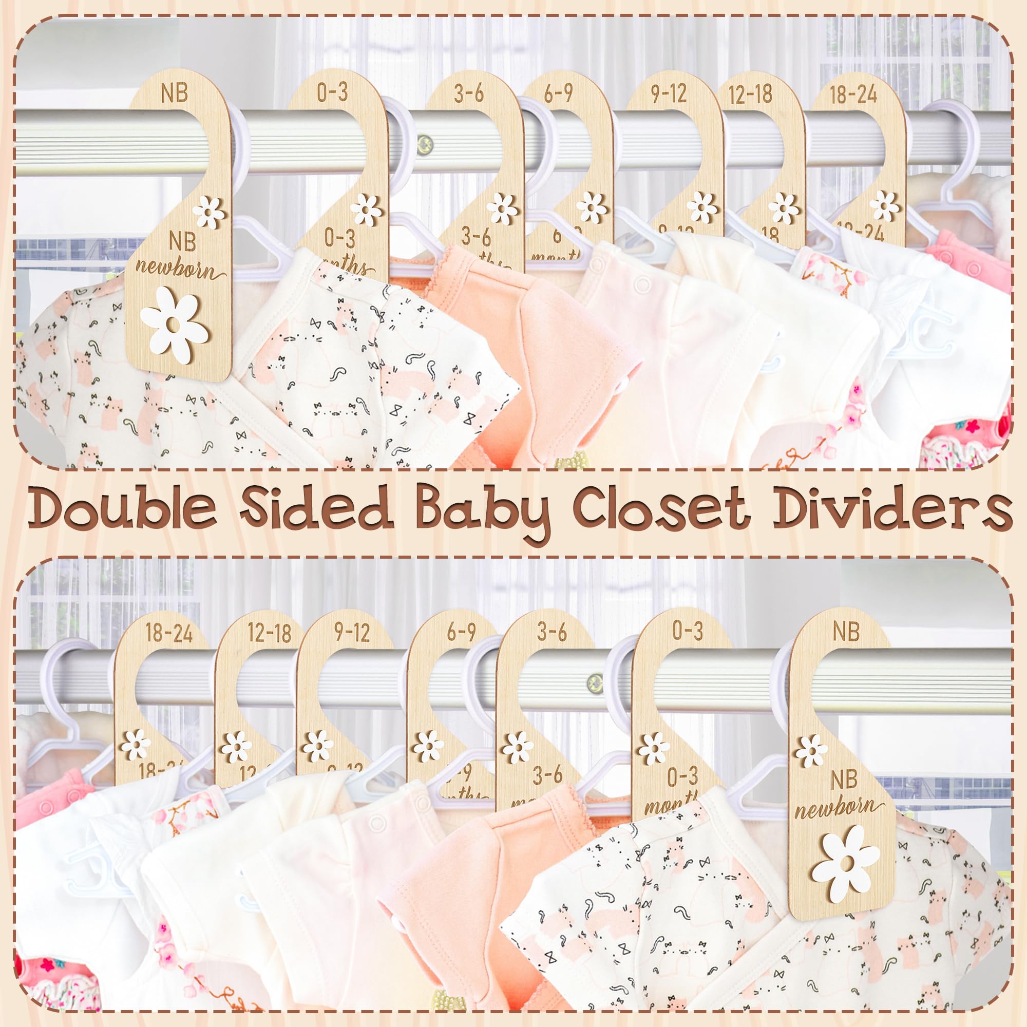 R HORSE natural wood divider offers durability and gentle care for baby fabrics.