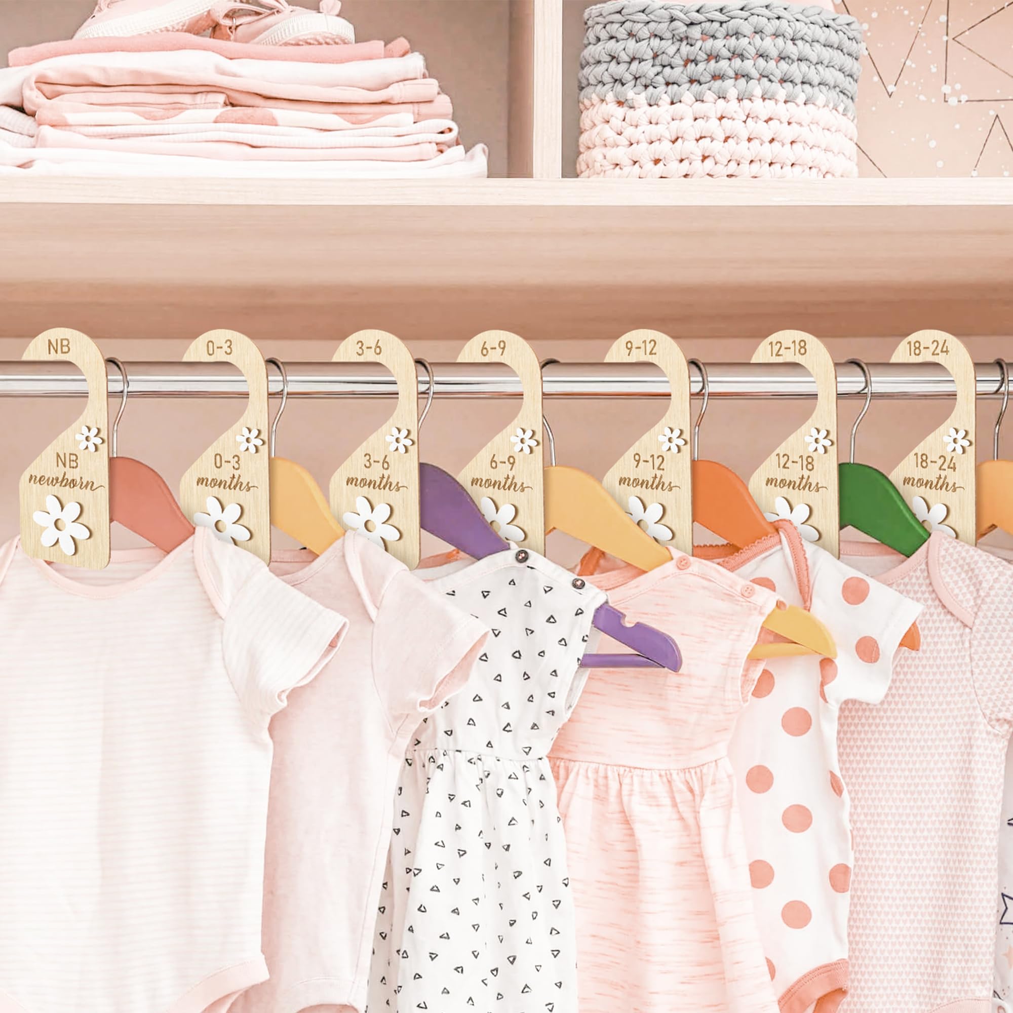 R HORSE nursery decor divider adds style while keeping wardrobes tidy.