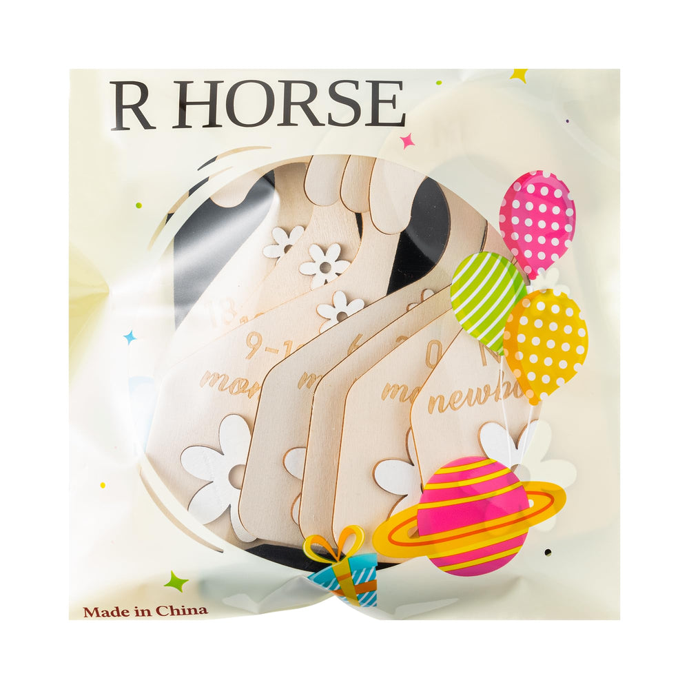 R HORSE divider helps busy parents locate outfits during dressing time.