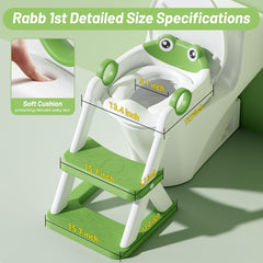 RABB 1ST Frog Potty Seat triangular structure providing stability.
