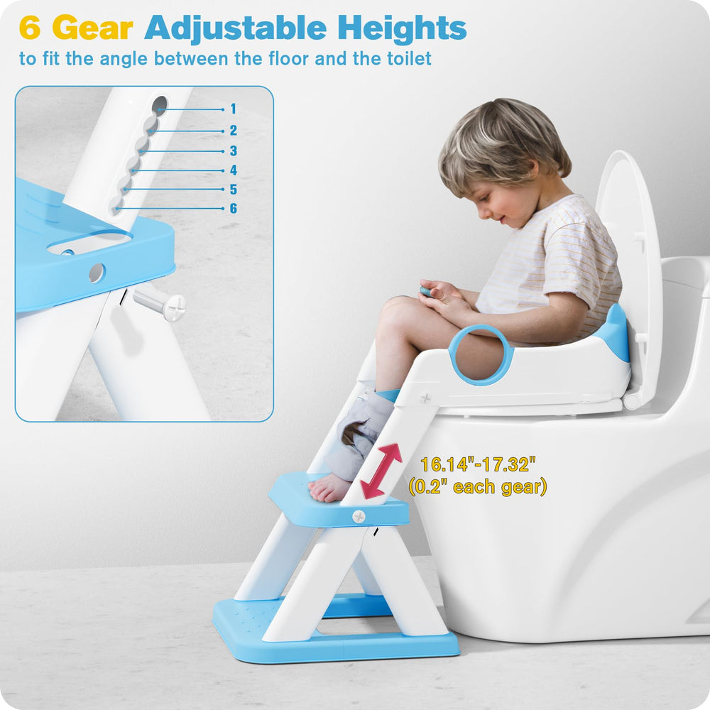 RABB 1ST 2-in-1 seat doubles as a step stool for reaching sinks.