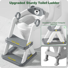 RABB 1ST 2-in-1 seat doubles as a stair step for kids.