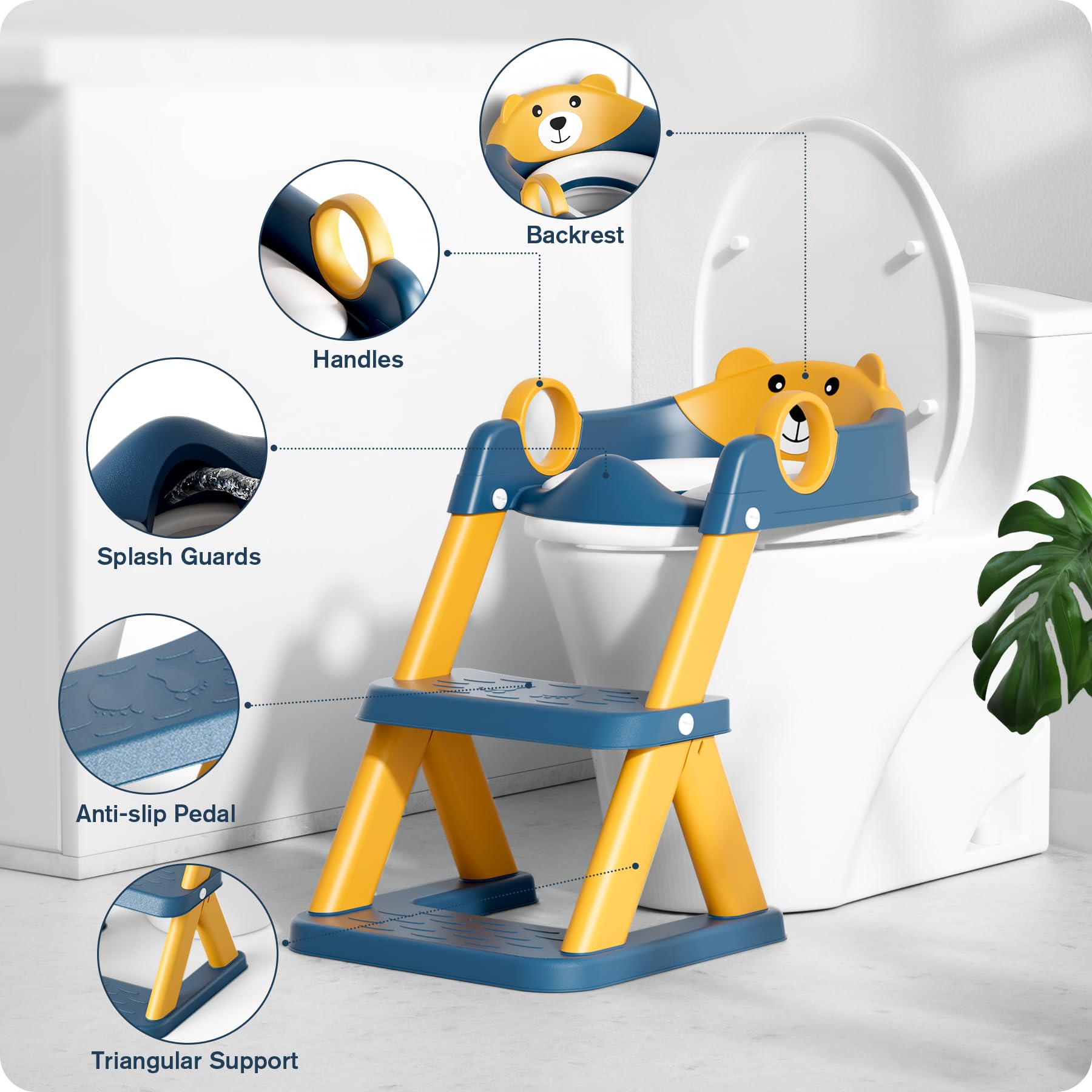 RABB 1ST adjustable-height seat extends to six positions for a better fit.