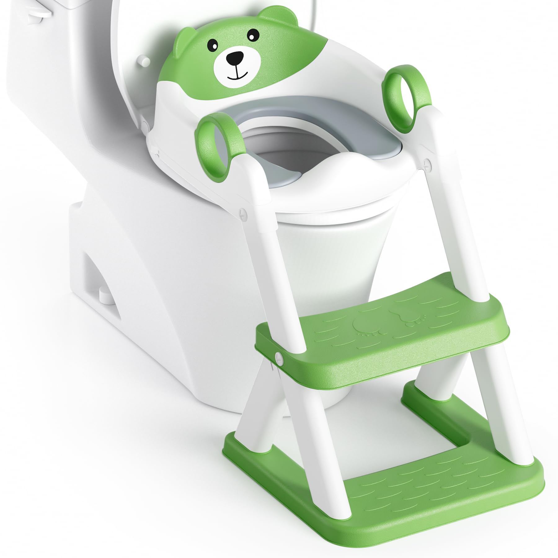 RABB 1ST adjustable height potty seat ensures secure fit on toilets