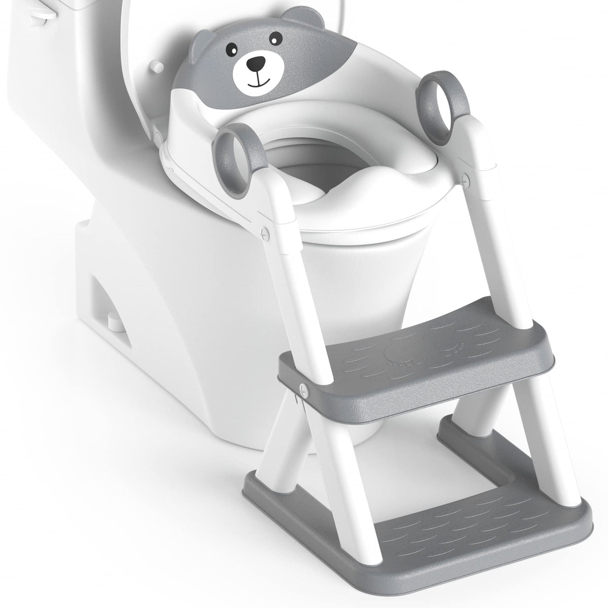 RABB 1ST potty seat with adjustable legs for a customizable height.