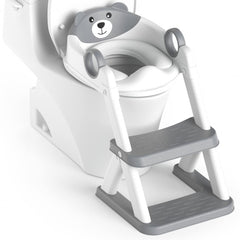 RABB 1ST potty seat with adjustable legs for a customizable height.