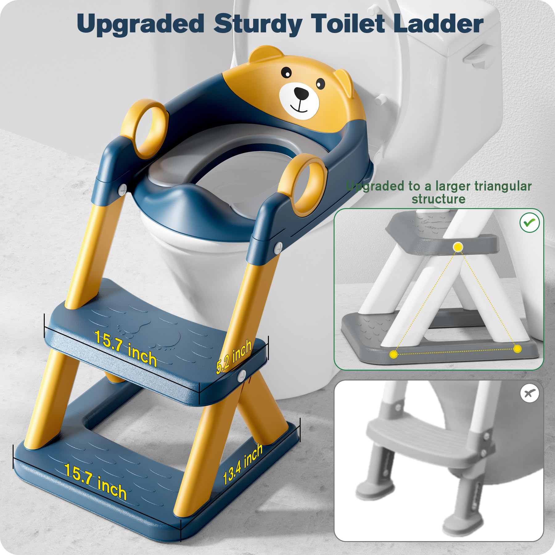 RABB 1ST upgraded triangular structure offers stable climbing.