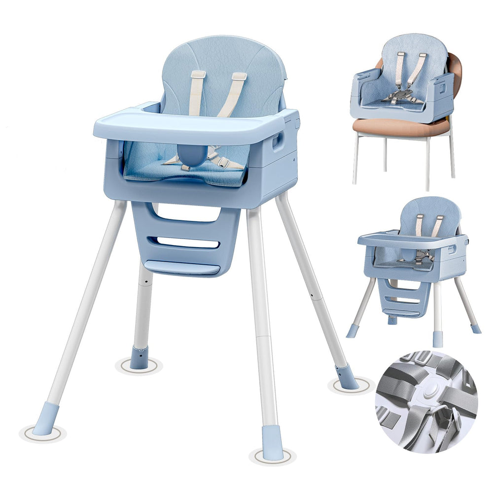 RadiAngl 3-in-1 high chair with removable tray for easy feeding.