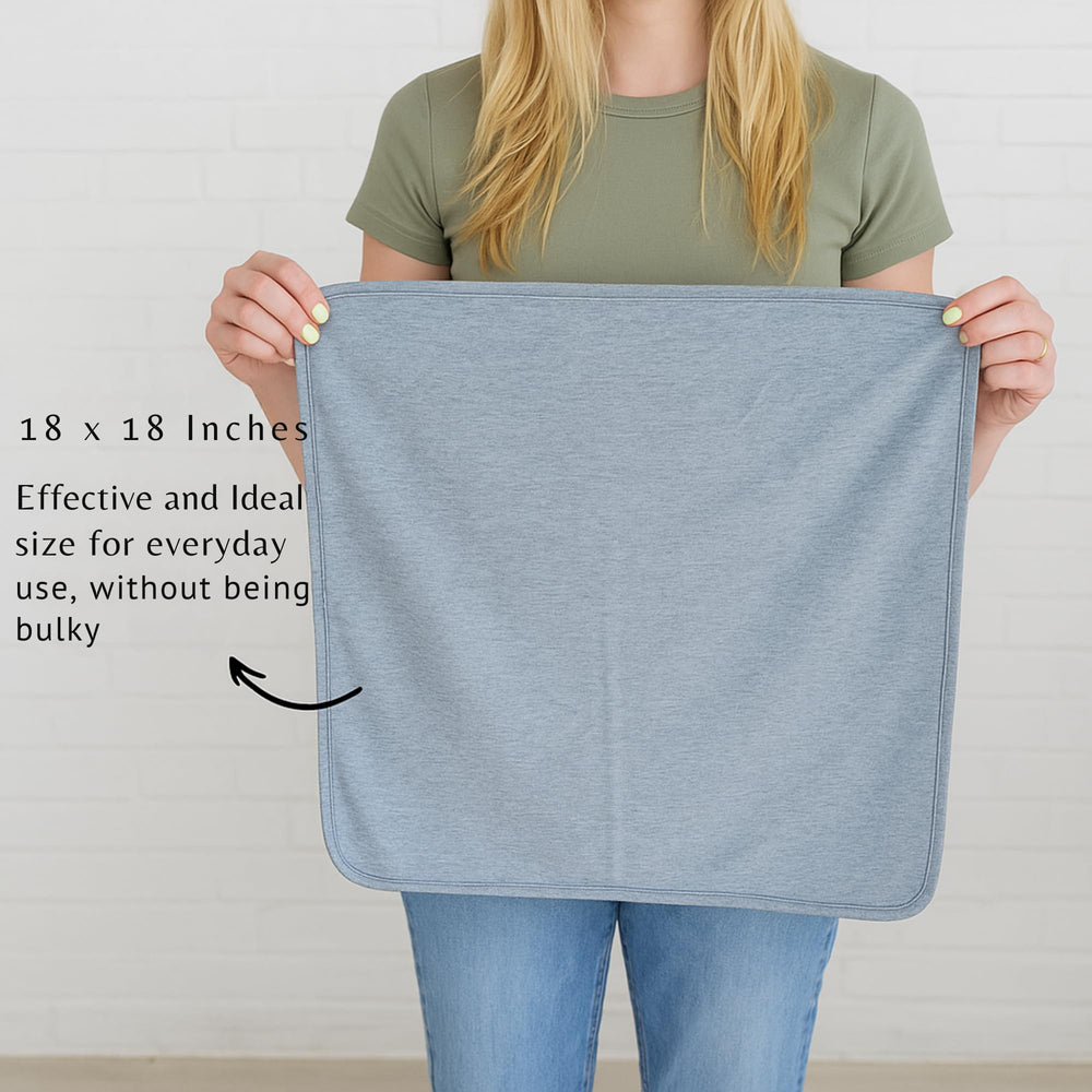 RADIHALT 18x18 inch blanket ready for desk or couch use.