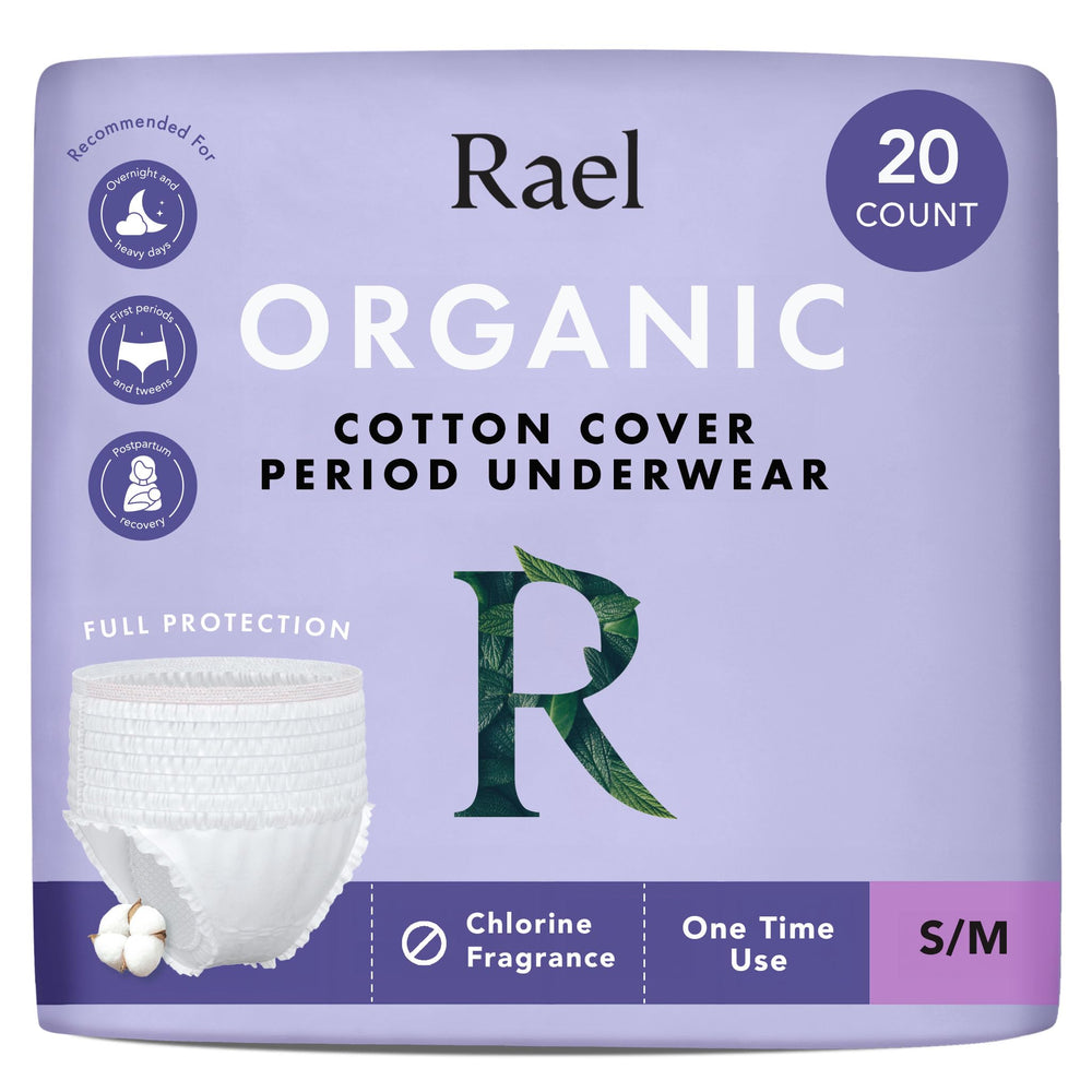 Rael disposable underwear for women with full-coverage design for all-day protection