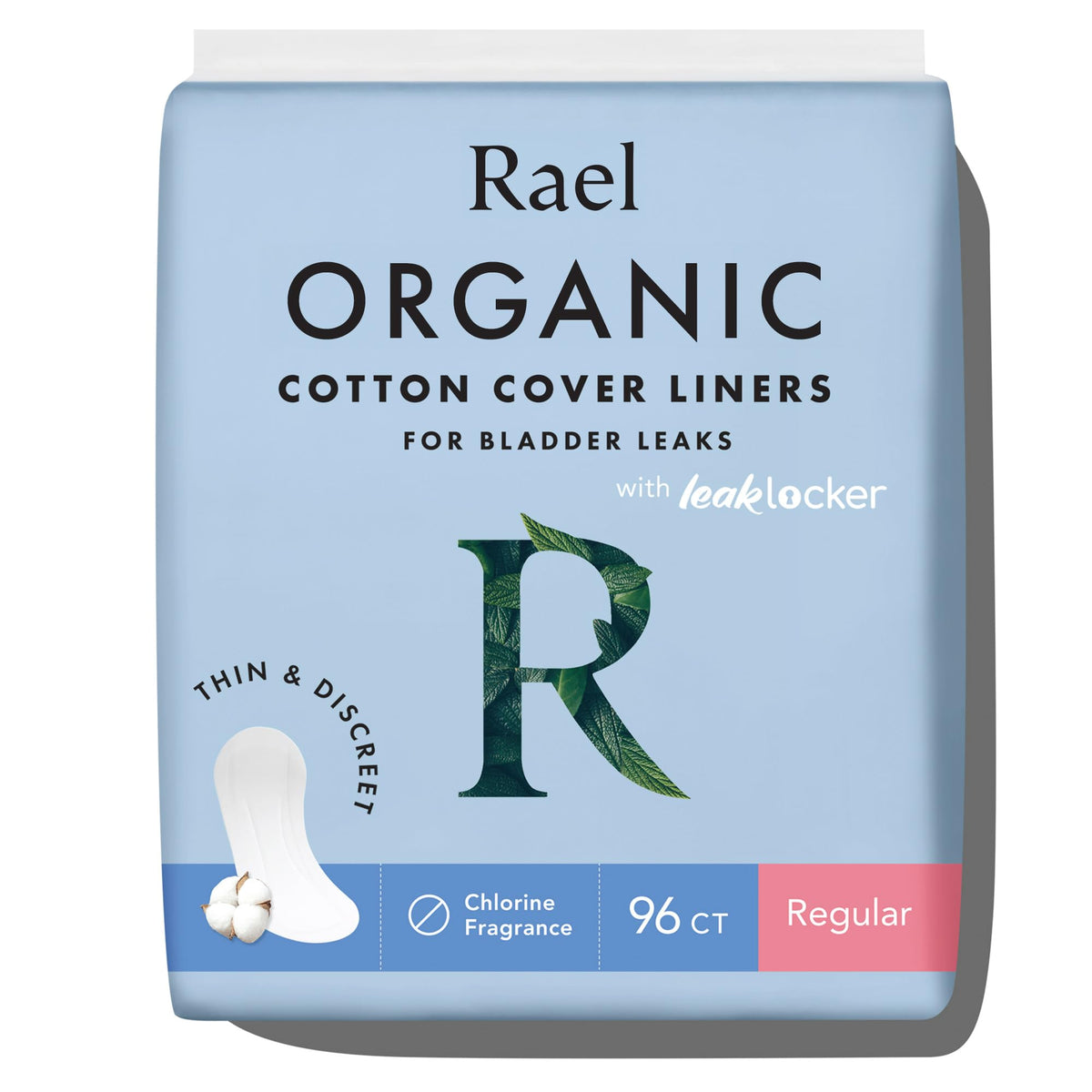 Rael organic cotton top sheet liner for gentle, toxin-free comfort.