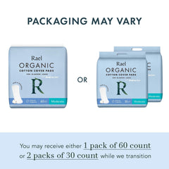 Rael incontinence pad four-layer core shown for high absorbency and reliability