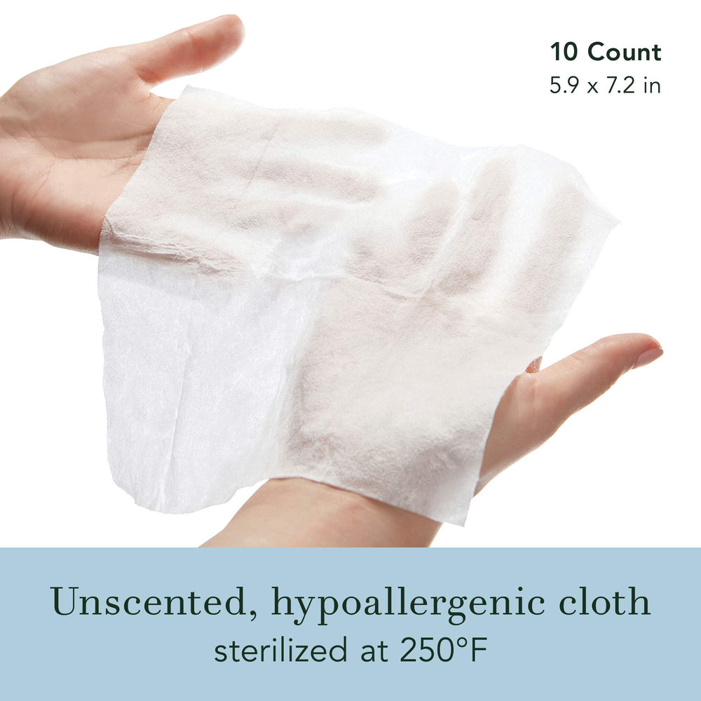 Rael Organic Cotton Wipes individually wrapped for hygienic, portable freshness