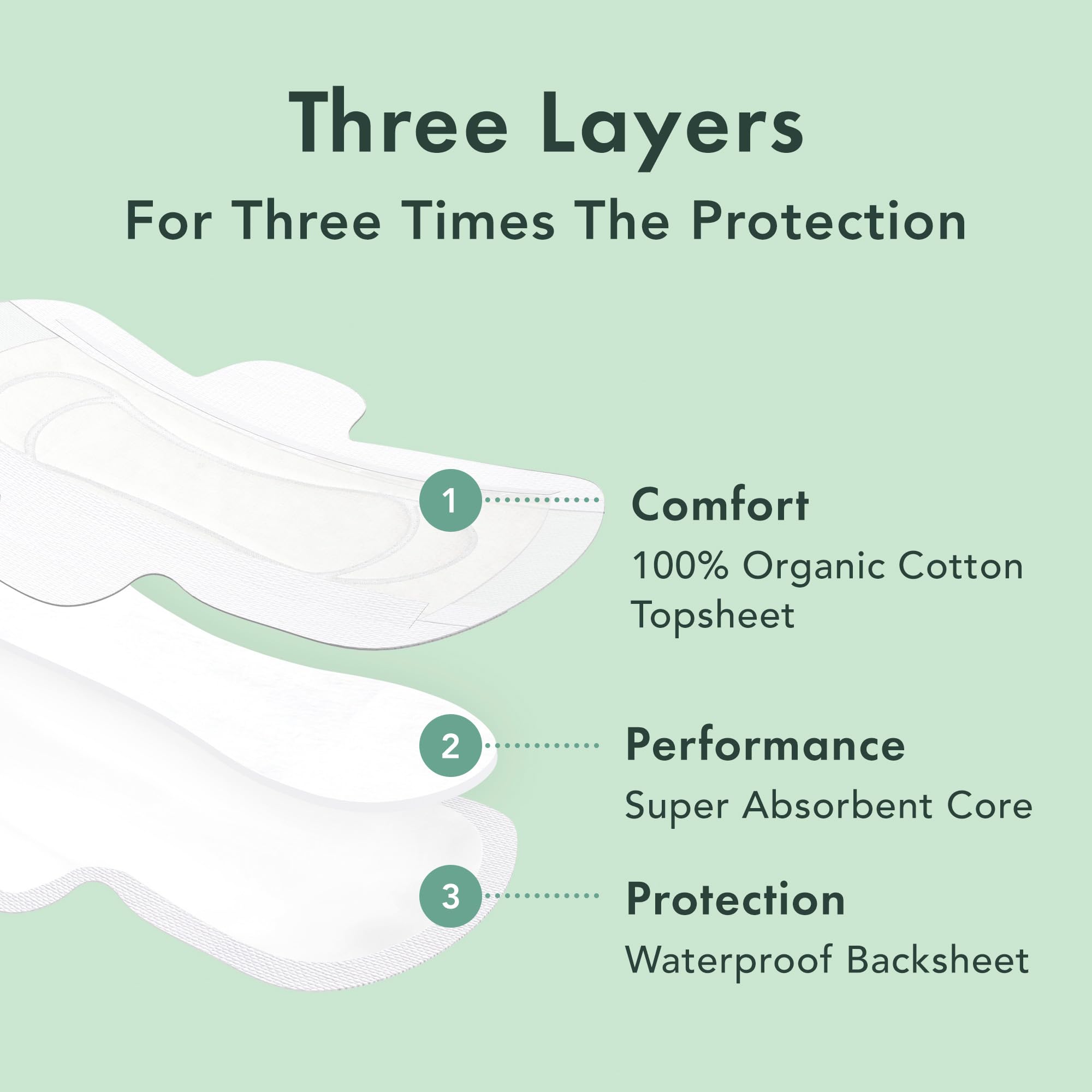 Rael pads feature maximum airflow for cooler, more comfortable wear.
