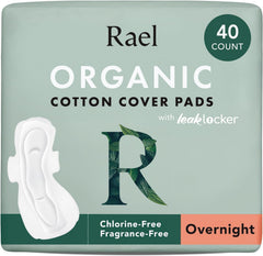 Rael pads showcasing the organic cotton top sheet for soft, breathable comfort.