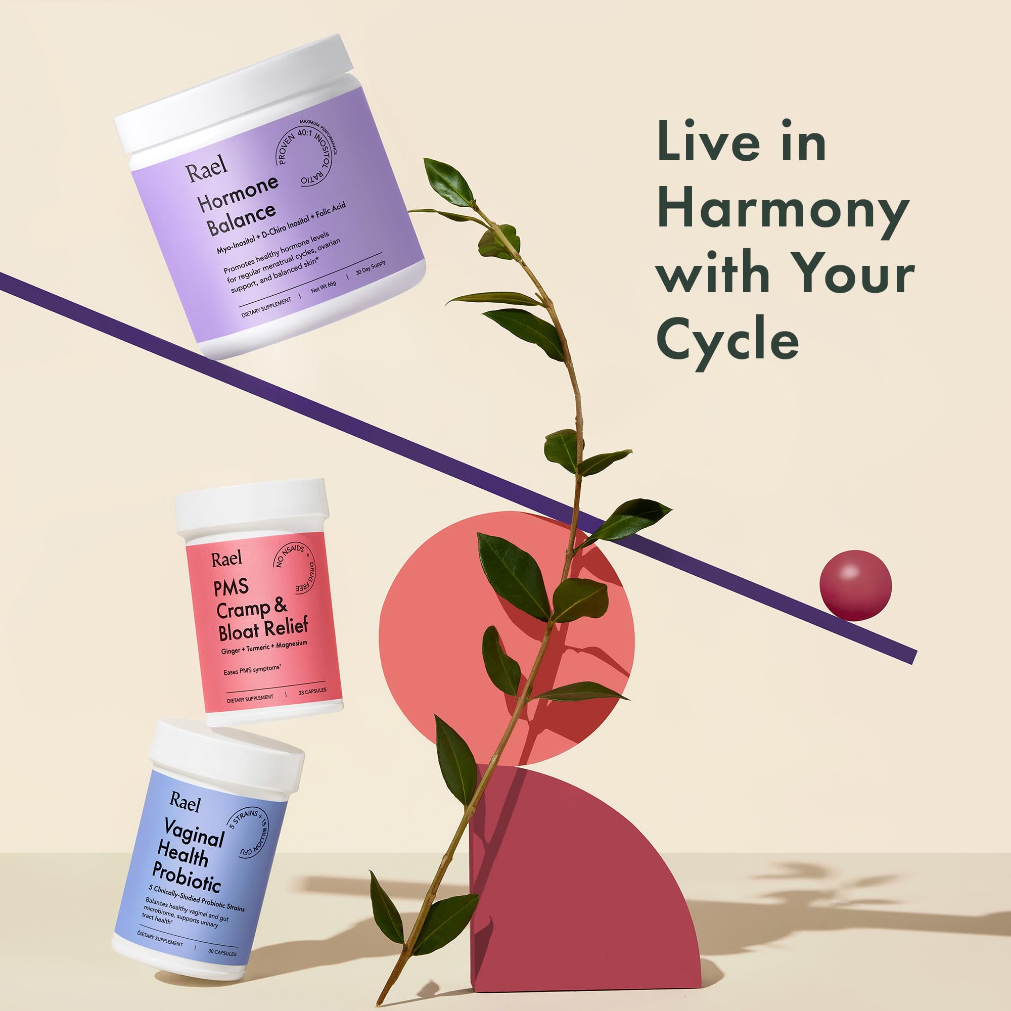 Rael Probiotics for Women box with usage and dosage information.