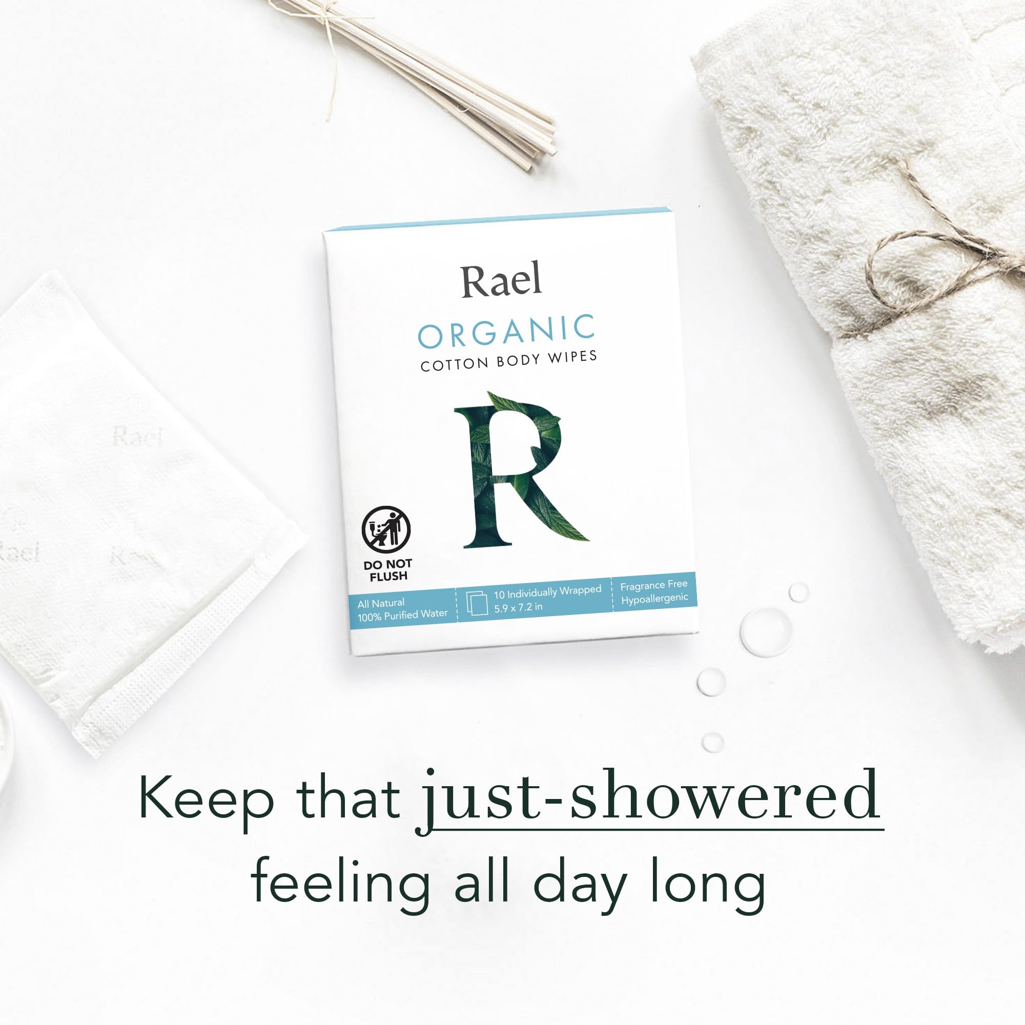 Rael sterilized packaging emphasizing high hygiene standards