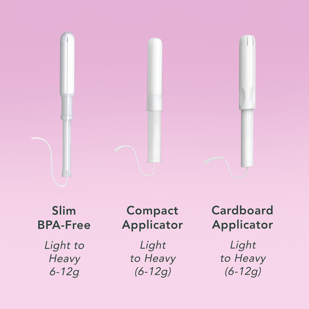 Rael compact packaging keeps tampons organized in a bag.