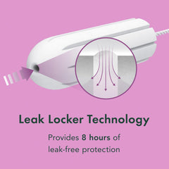 Rael tampons with Leak Locker technology locks fluids for added security