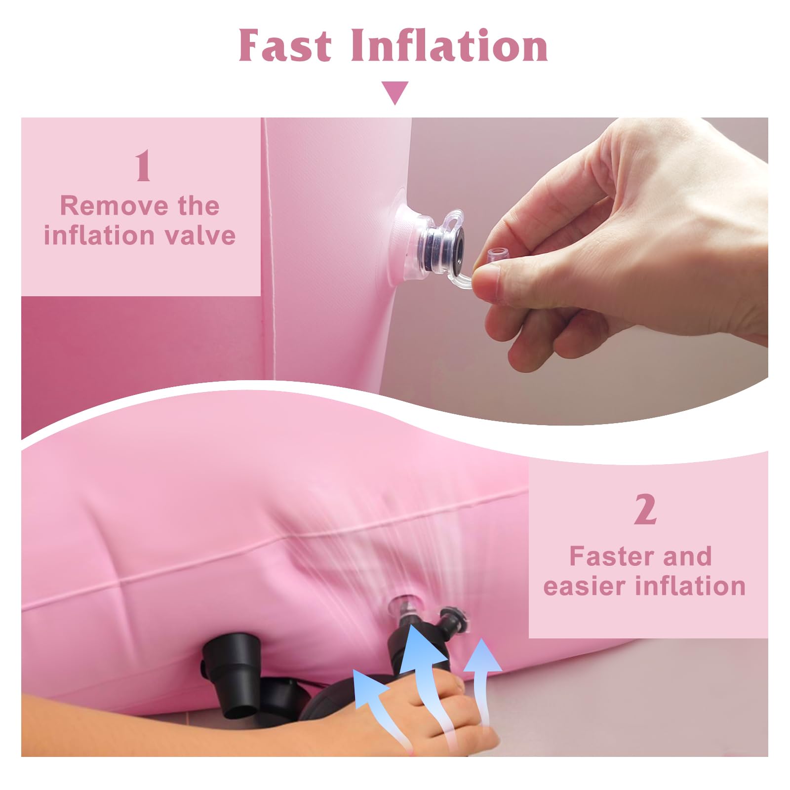 RAGANAWA hips support zone helps reduce pelvic strain while lying