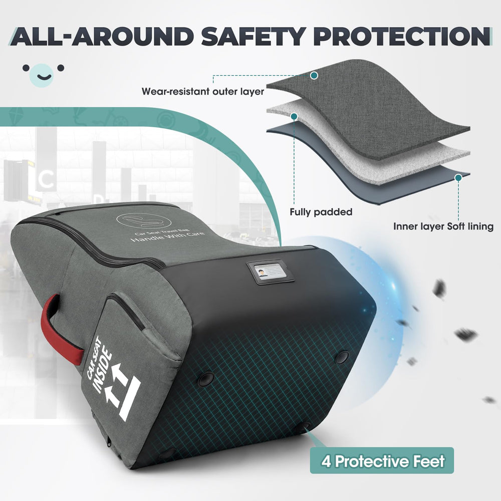 RAINSMORE four bottom feet prevent scuffs on floors and luggage