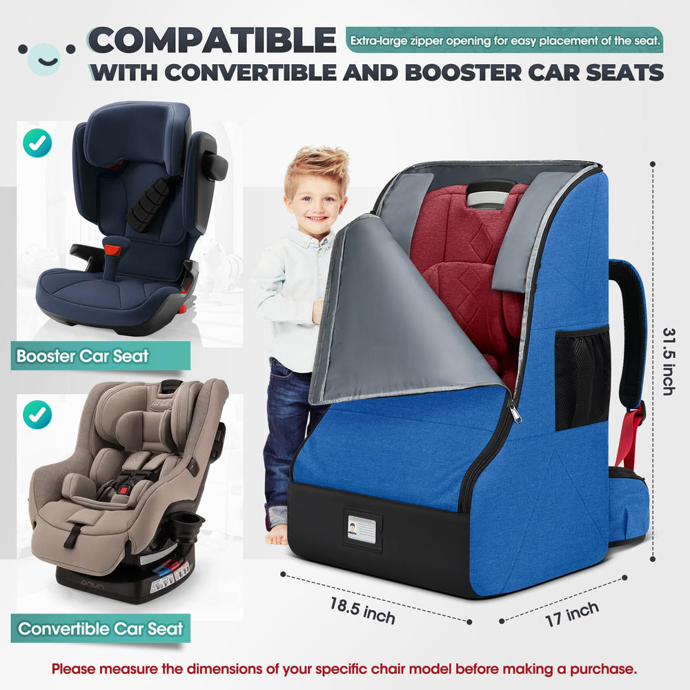 RAINSMORE car seat bag side pocket design for quick passport access