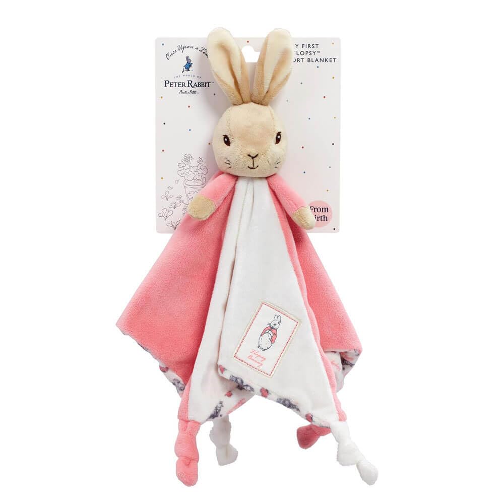 Rainbow Designs Beatrix Potter Flopsy Bunny blankie made in China for quality design