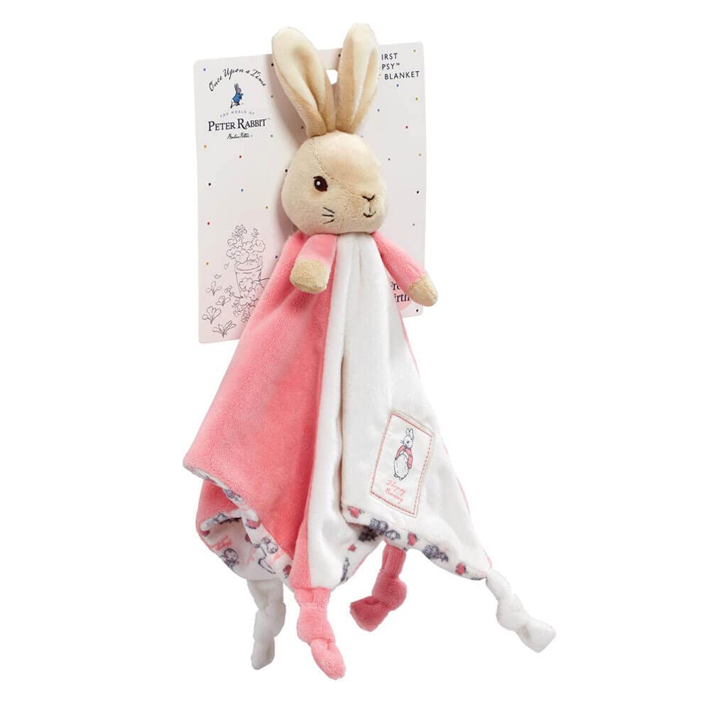 Rainbow Designs Beatrix Potter Flopsy Bunny blankie top fabric, velour texture for cozy snuggles