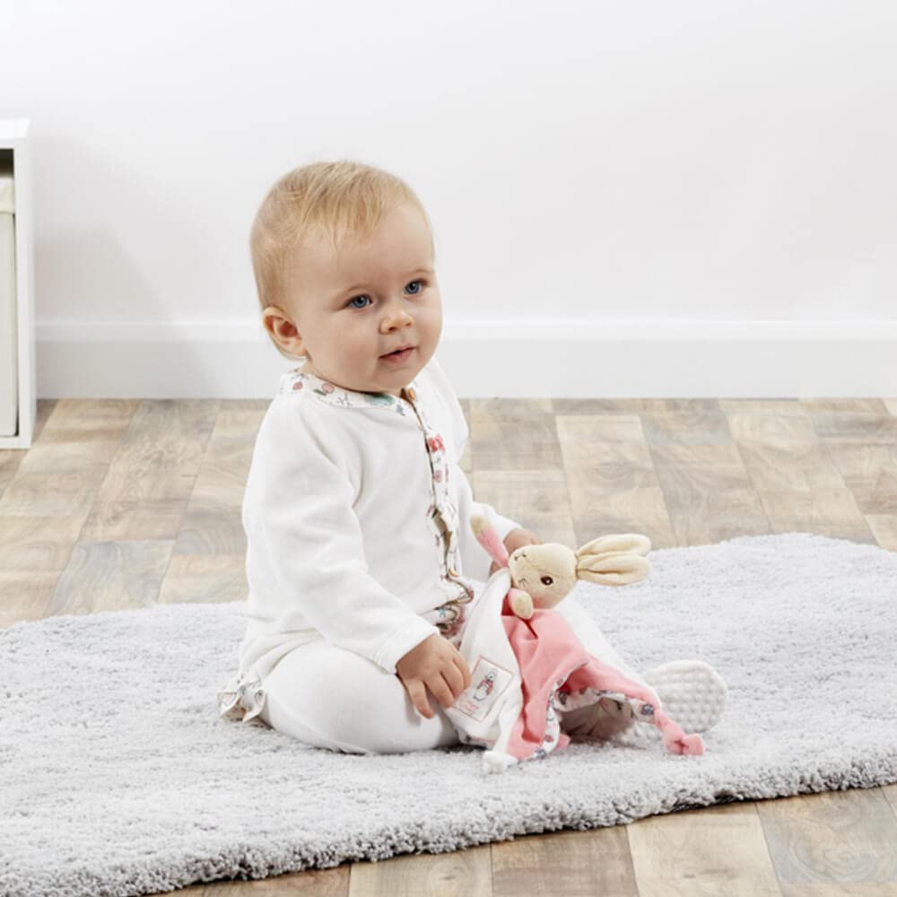 Rainbow Designs Beatrix Potter Flopsy Bunny blankie machine washable for quick cleaning