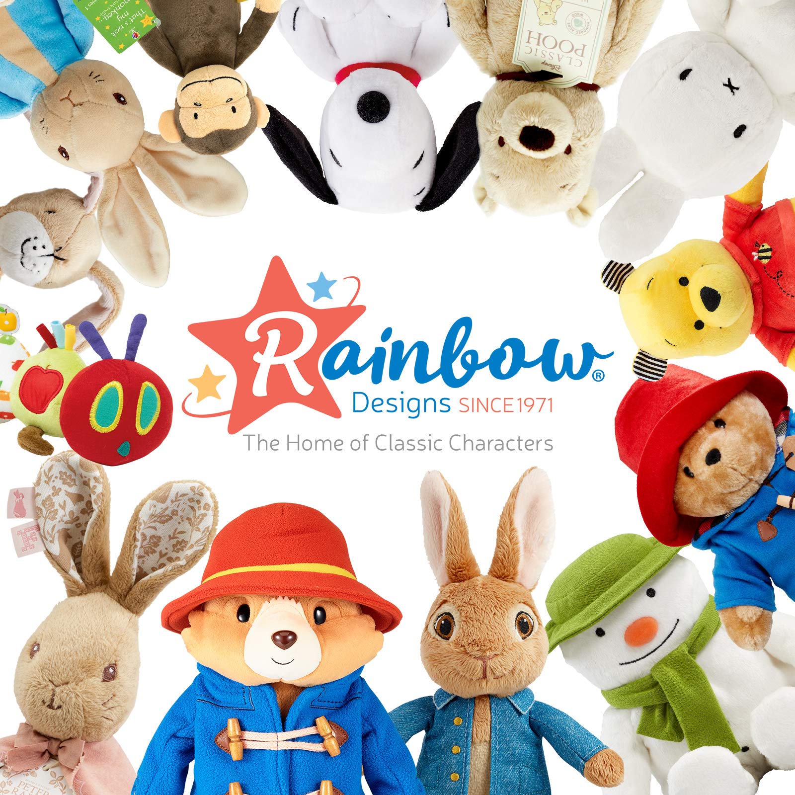 Rainbow Designs Paddington Comfort Blanket care hand wash to preserve colour