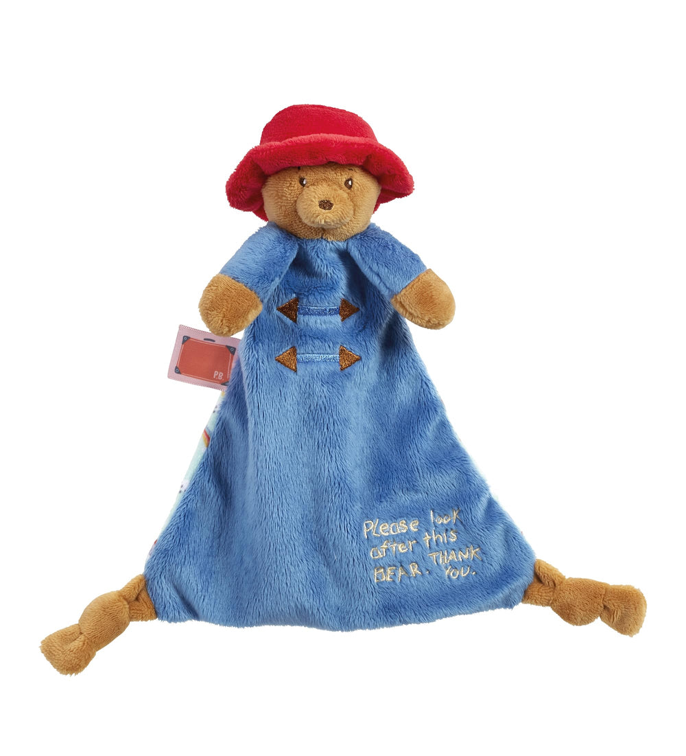 Rainbow Designs Paddington Comfort Blanket close-up of tender nubs for safe chewing exploration
