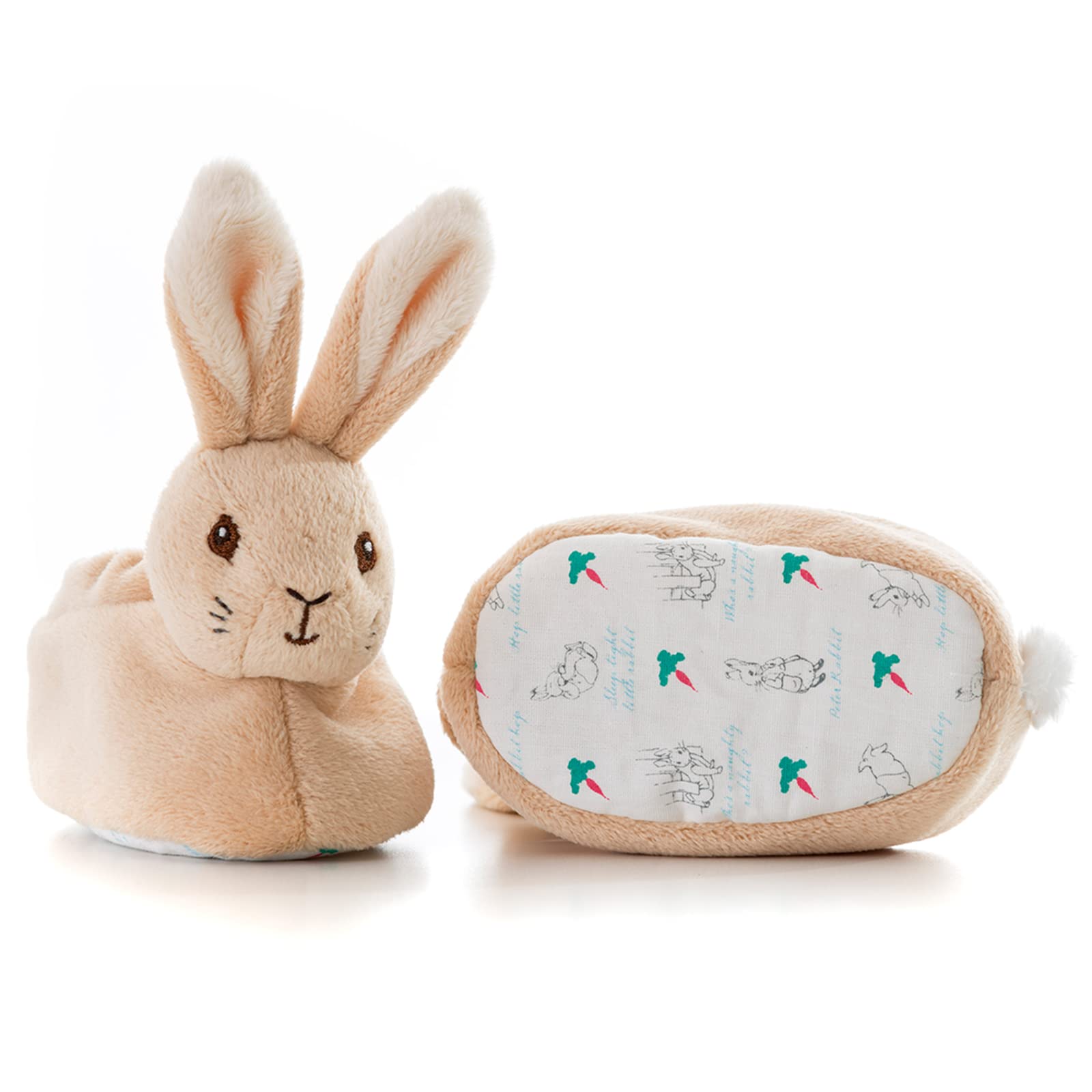 Peter Rabbit booties toe rattle helps babies move feet and discover sounds
