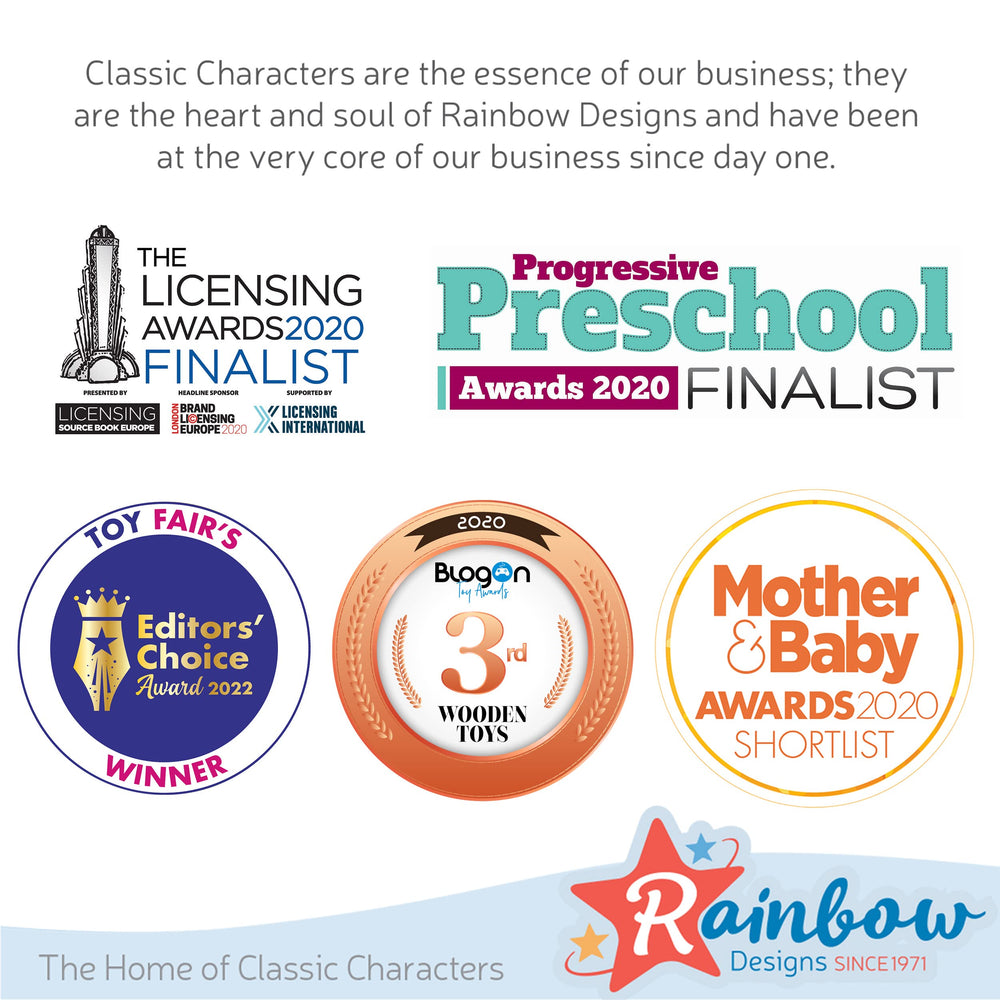 Rainbow Designs Peter Rabbit fabric is soft and breathable for delicate skin