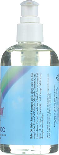 Rainbow Research Baby Shampoo hair detail shows soft, smooth finish after wash.