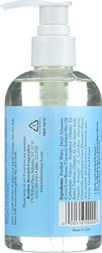 Rainbow Research Baby Shampoo label close-up highlights baby-friendly branding and use case.