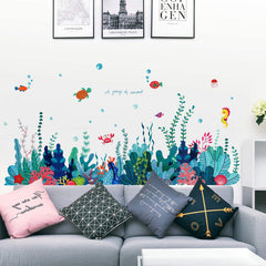 RAINBOW WSK 3D sea grass decals add depth to your kids' room