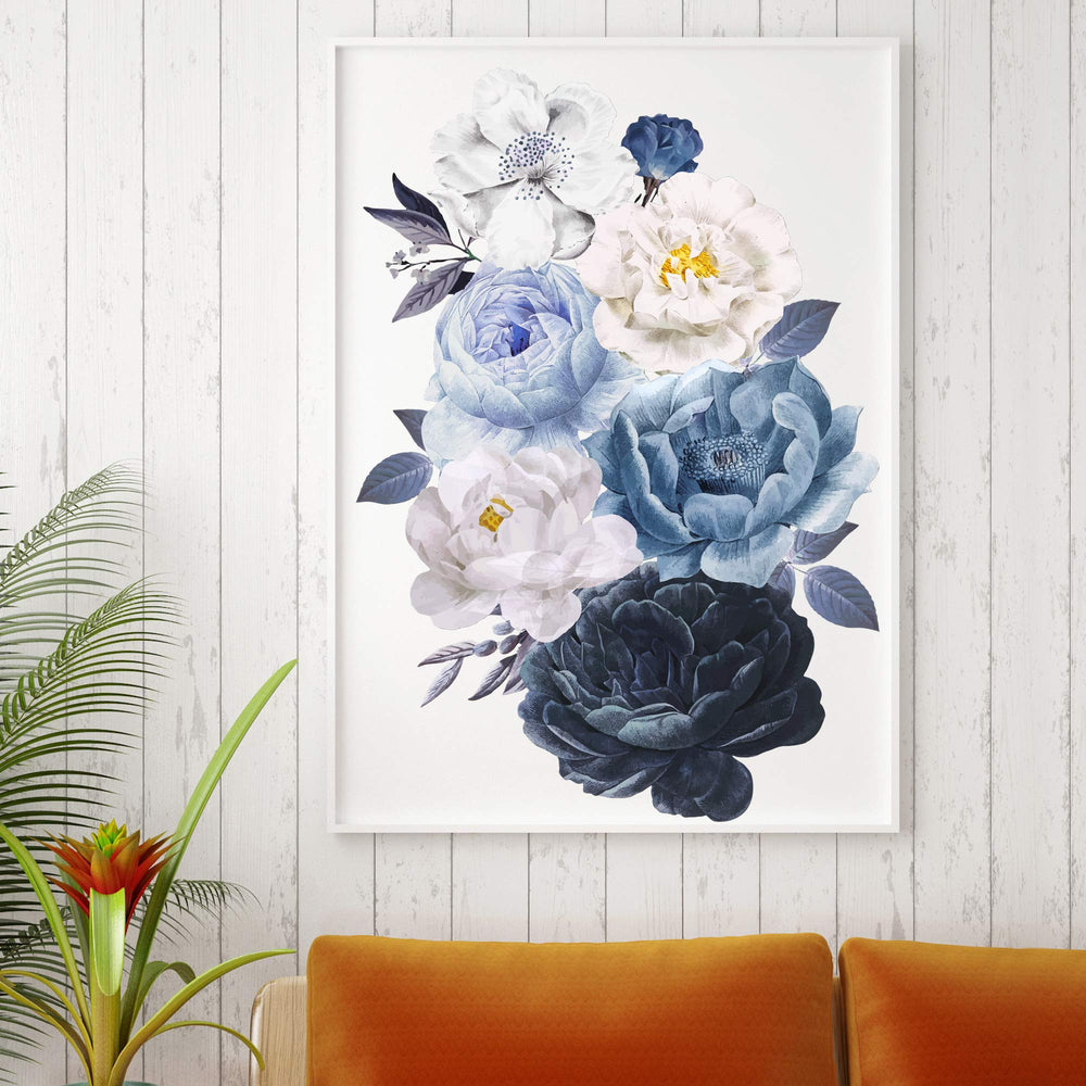 RAINBOW WSK peony wall decals easy peel and stick for walls