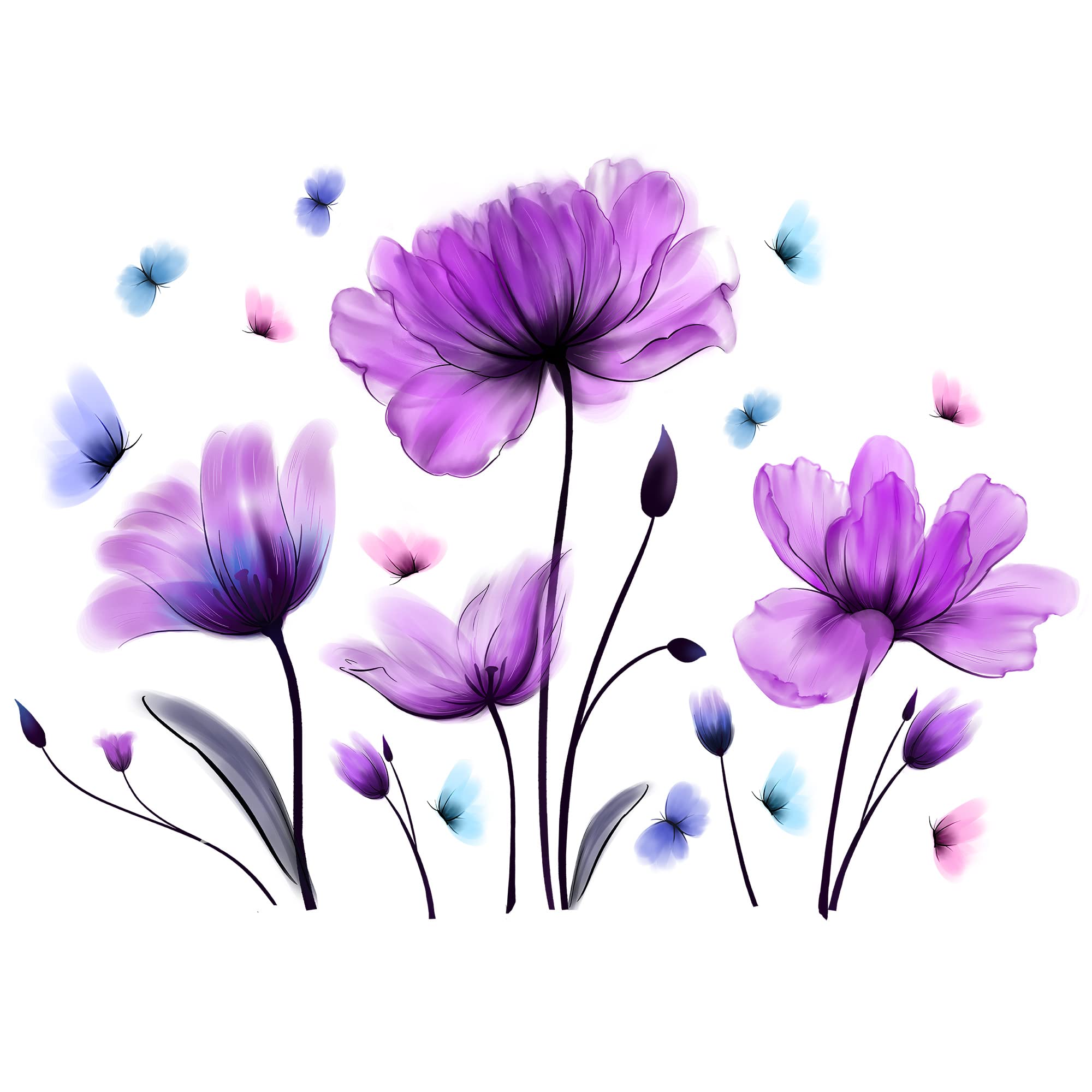 Rainbow WSK RW-1500 gift-ready wall decals enhance birthdays or housewarming celebrations.