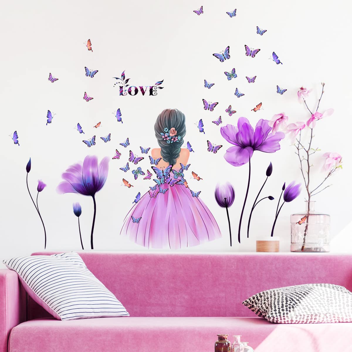 RAINBOW WSK RW-1596 nursery tulips wall decor for dreamy kids' spaces