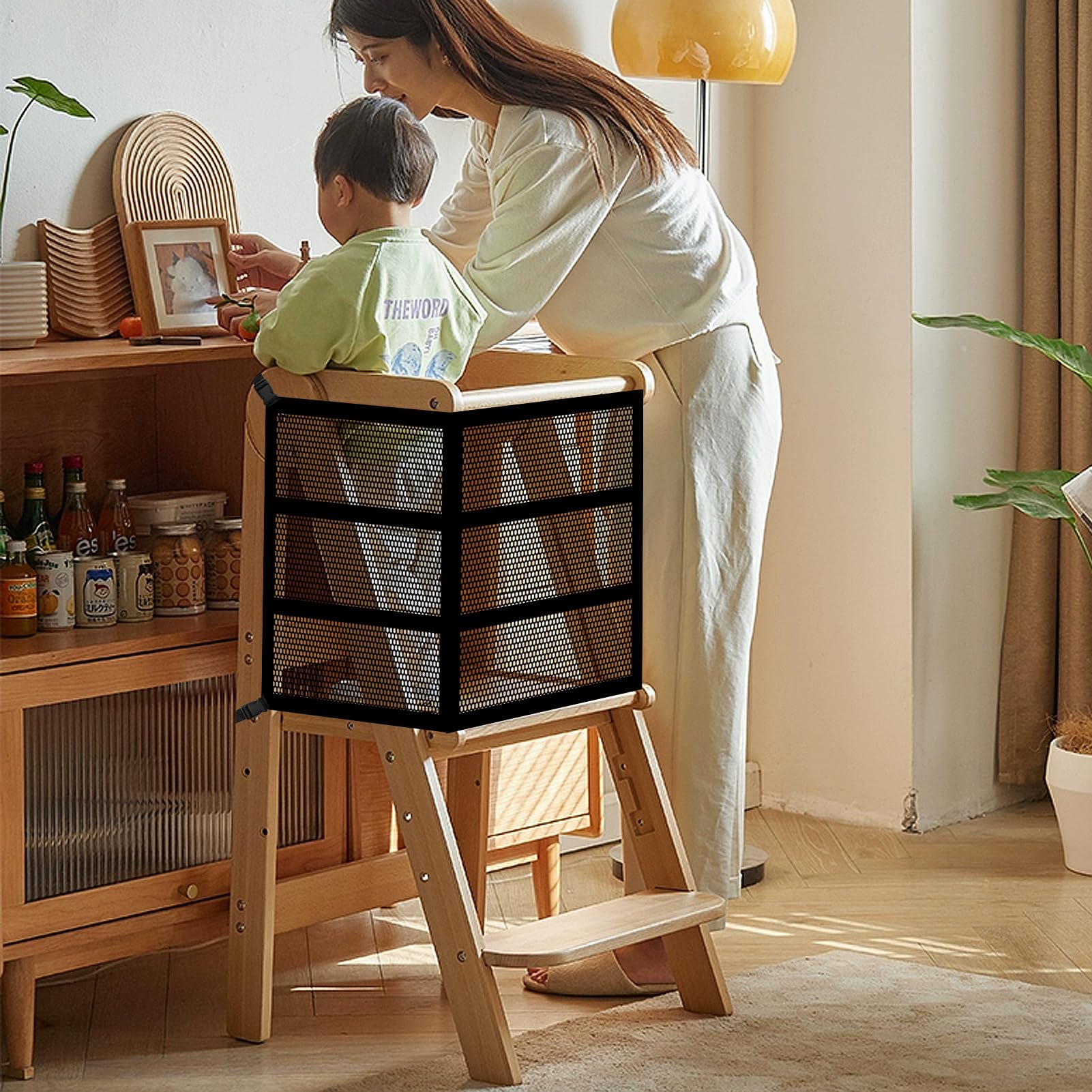 Rainmae safety net folded for compact storage between uses