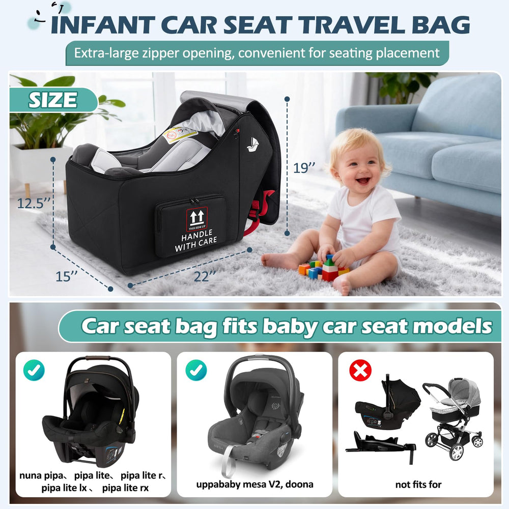 RAINSMORE padded car seat cover shown protecting a seat