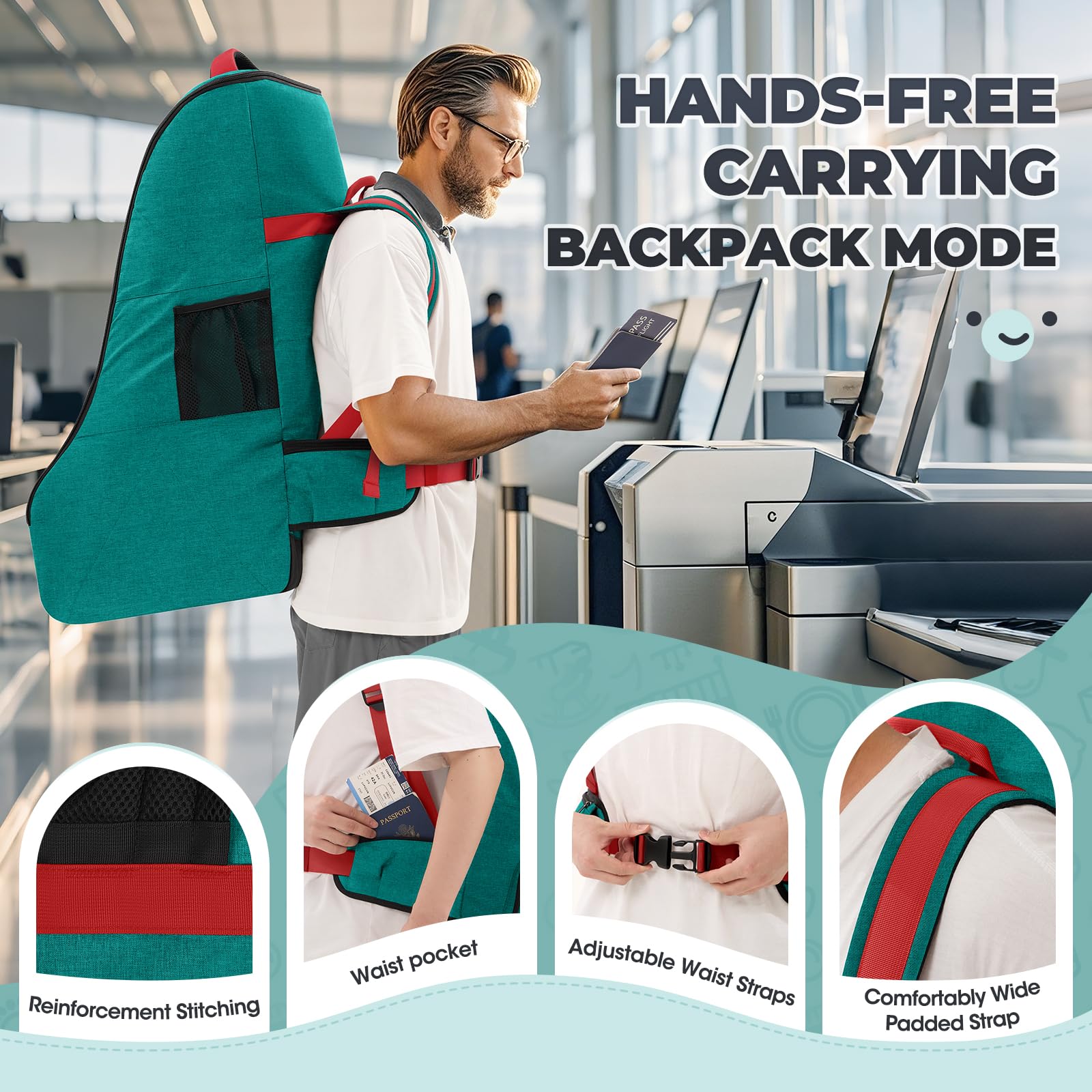 RAINSMORE interior padding demonstrates added protection during transit.