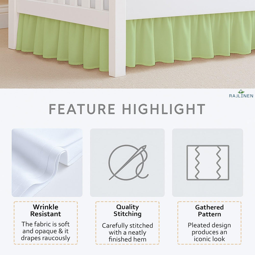 Rajlinen easy-care machine-washable fabric stays wrinkle-free and fresh.