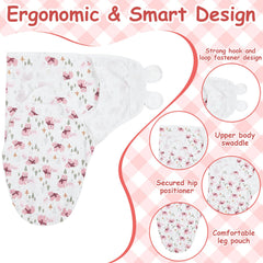Ramede 6-pack swaddle set pink for easy daily wear.