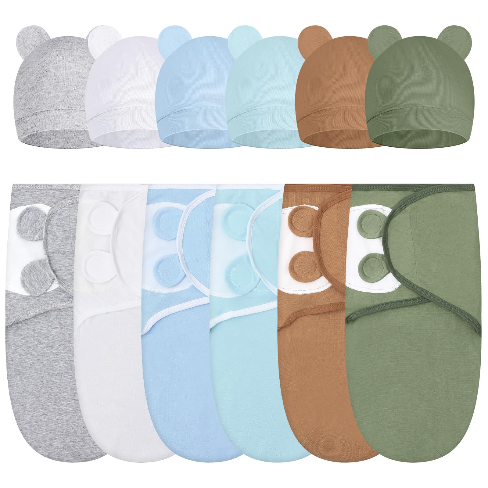 Ramede 6-pack swaddle blankets provide versatile coverage for newborns.