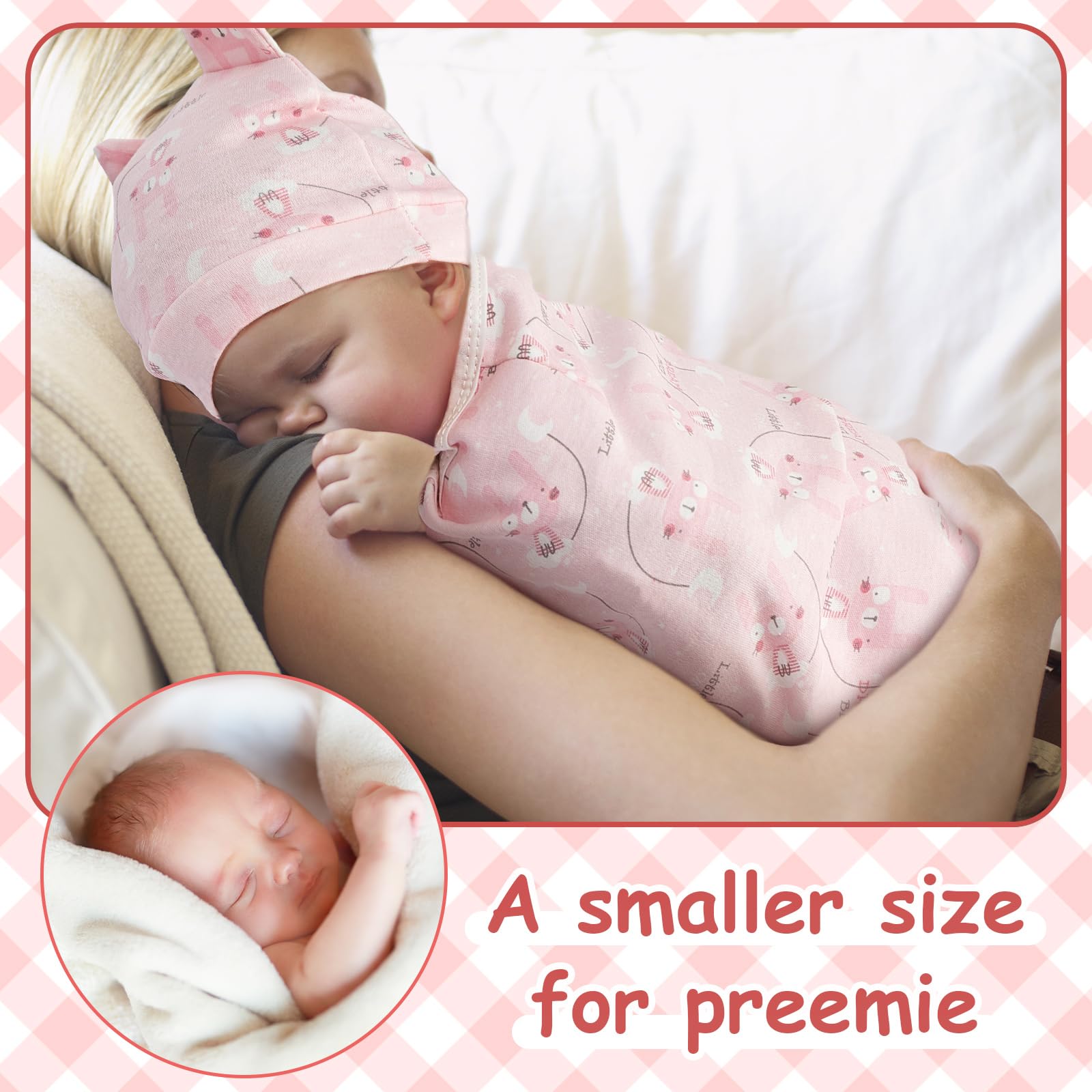 Ramede baby swaddle closeup shows snug comfort.