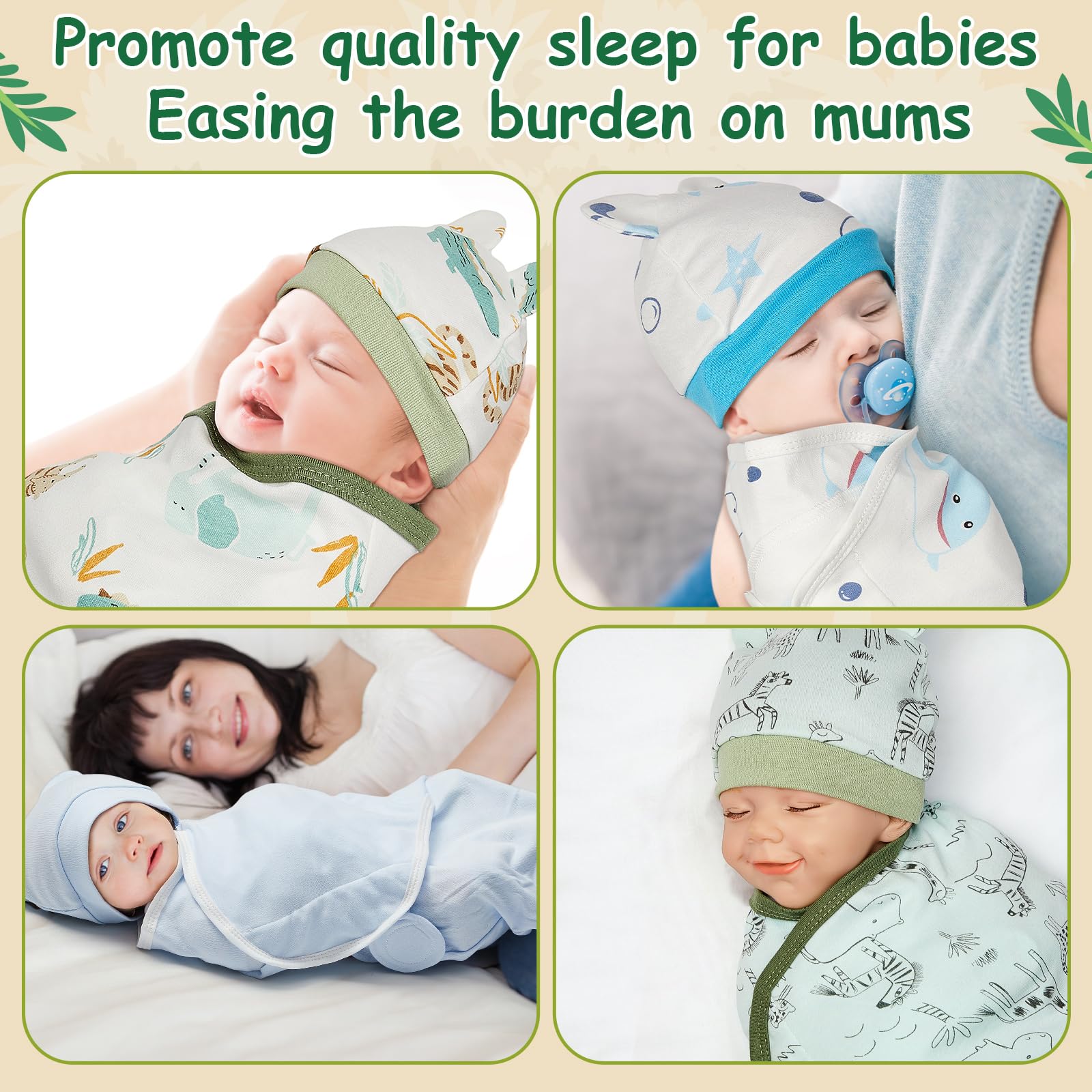 Ramede baby sleep set in pastel blue-green supports comfortable routines.