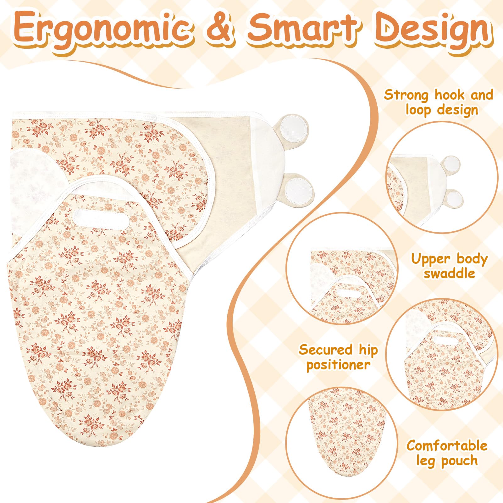 Ramede cotton swaddles offer soft texture and breathable fabric for newborn comfort.